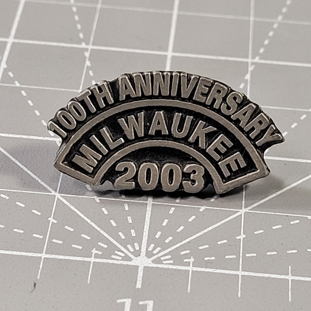 Vintage Harley Davidson 100th Anniversary Milwaukee 2003 Motorcycle Lapel Pin